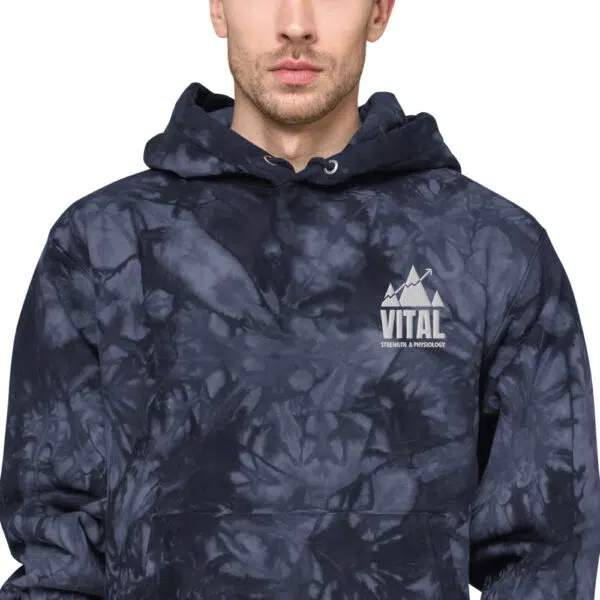 Embroidered Unisex Vital Tie-Dye Hoodie (3 colours)