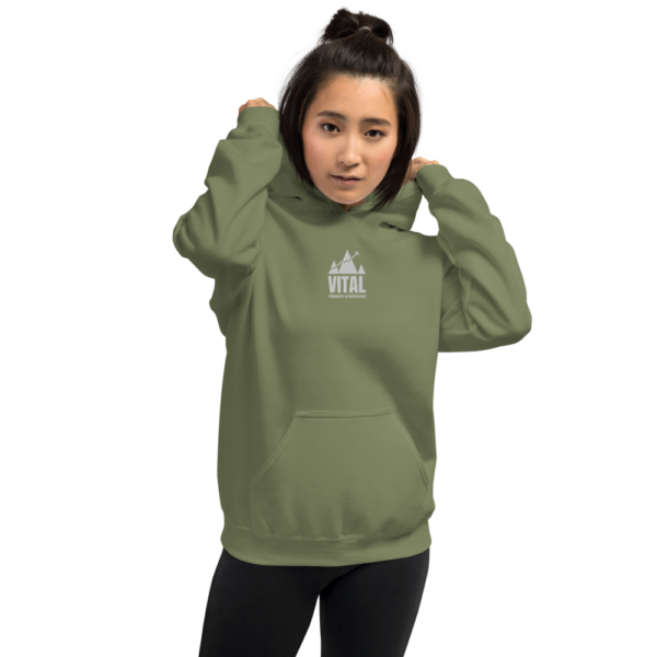 military green vital hoodie