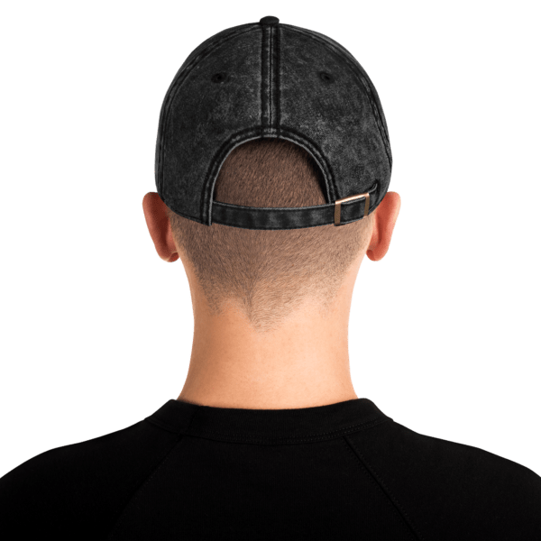 Vintage Cotton Dad Cap (Black) - Image 2