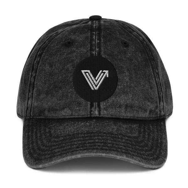 Vintage black dad cap vital