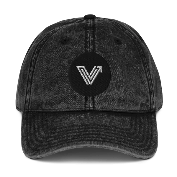 Vintage black dad cap vital