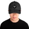 Vintage Cotton Dad Cap (Black) - Image 5