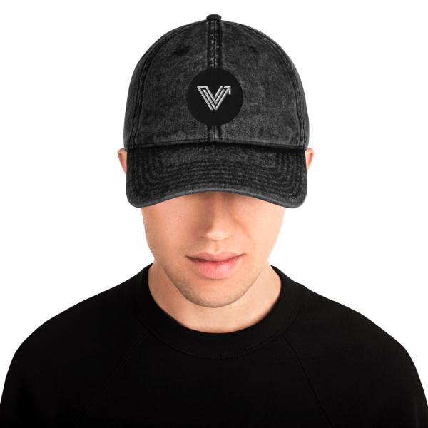 Vintage Cotton Dad Cap (Black) - Image 5