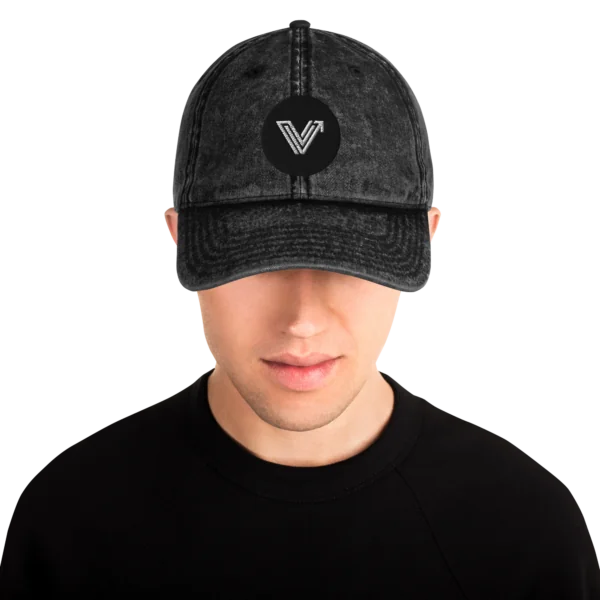 Vintage Cotton Dad Cap (Black) - Image 5