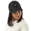 Vintage black dad cap