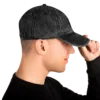 Vintage Cotton Dad Cap (Black) - Image 3