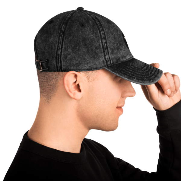 Vintage Cotton Dad Cap (Black) - Image 3