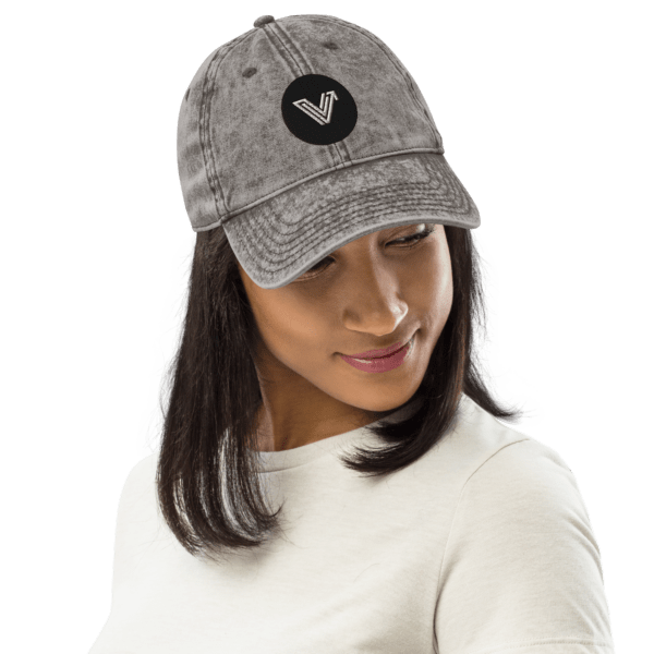 Vintage Cotton Dad Cap (Grey) - Image 5