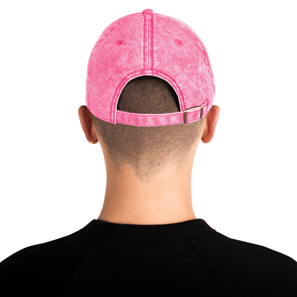 Vintage Cotton Dad Cap (Pink) - Image 3