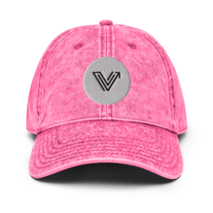 vintage cotton dad hat vital pink