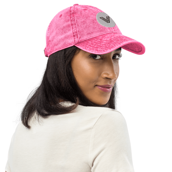 vintage dad cap vital pink